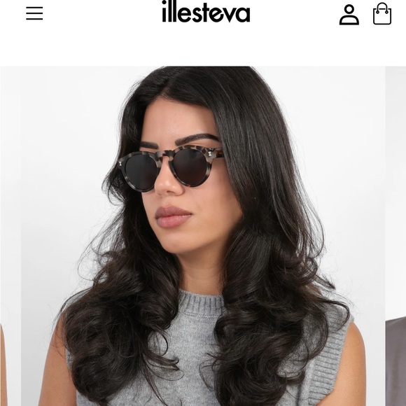 illesteva Leonard Sunglasses White Tortoise/Grey